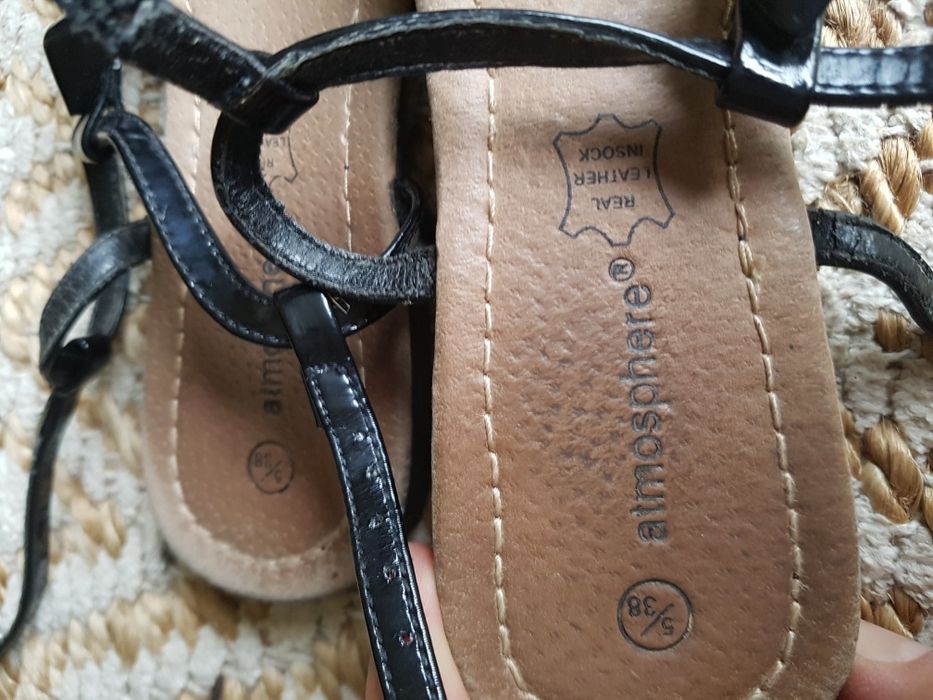 Sandałki damskie atmosphere rozmiar 38 dł wkładki 24,5 cm