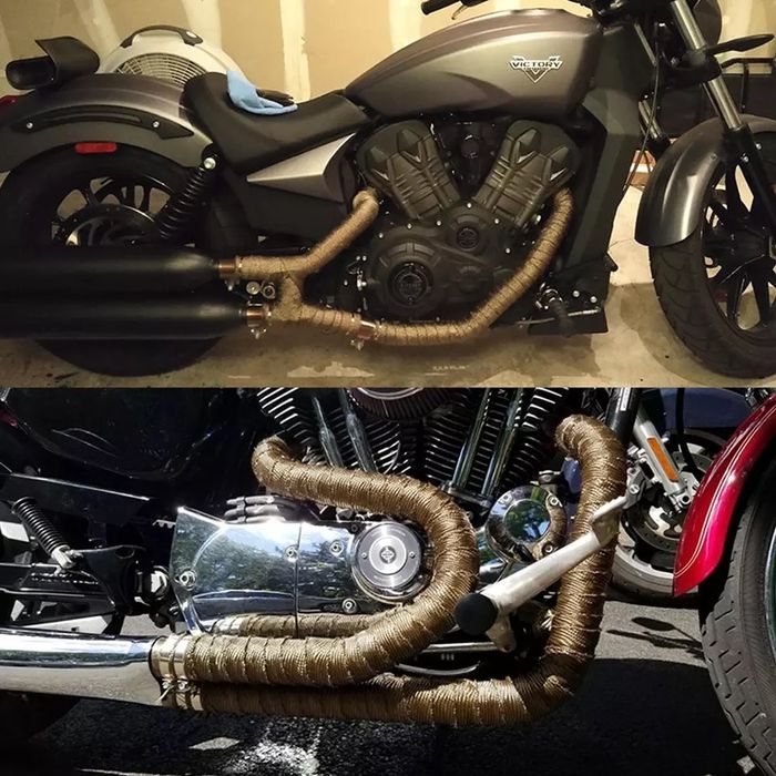 Fita térmica 50 mm x 5/10/15 metros moto escapes abraçadeiras metal