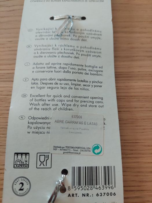 Abre garrafas e latas novo