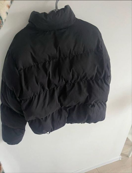 Kurtka czarna M basic zimowa puffer urban classic