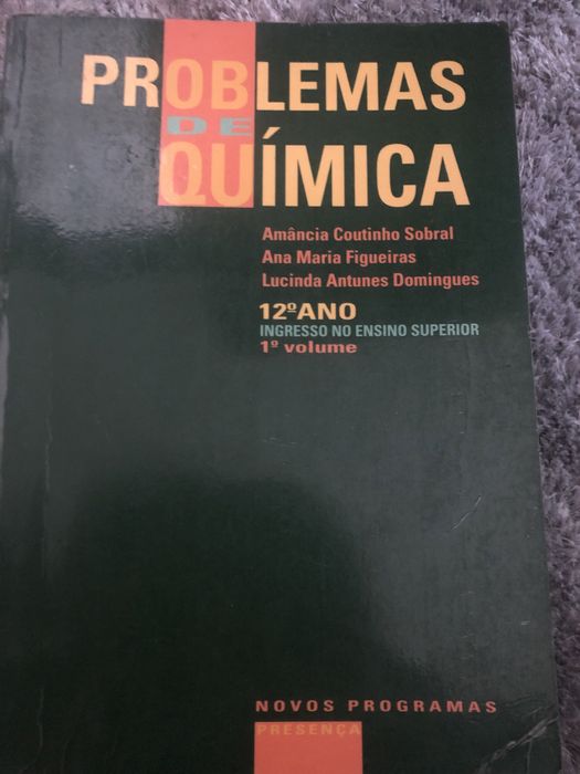 Livro de exercicios Problemas Quimica 1 volume I 12 ano