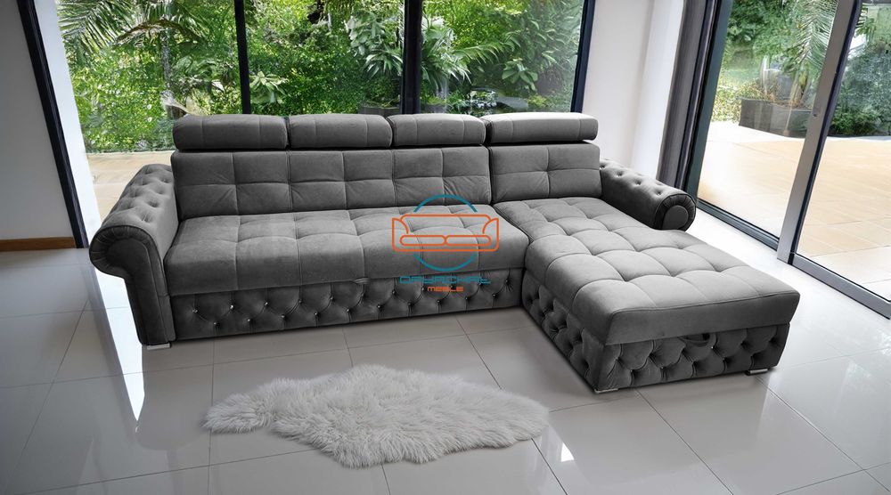 PRODUCENT !!! Narożnik pikowany glamour na wymiar NR.8/2024 L