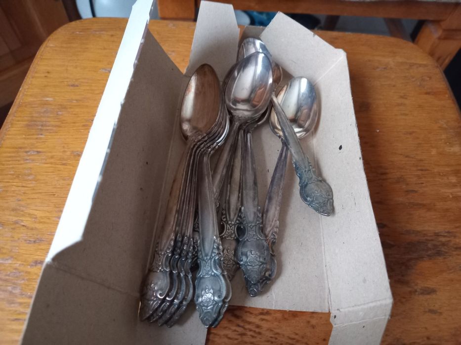 Набор советский мельхиоровый Троянда