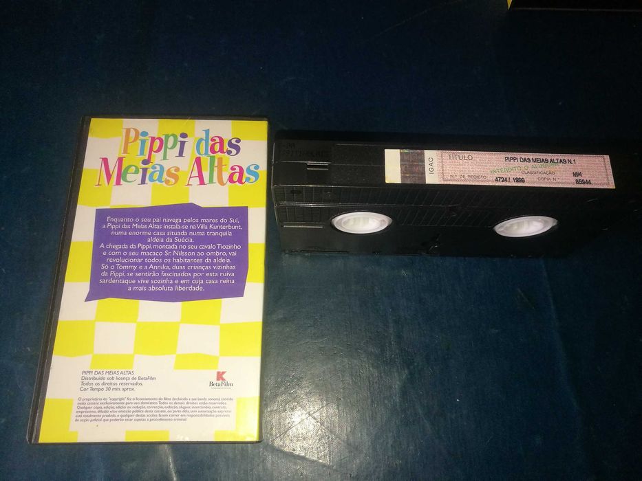 PIPI DAS MEIAS ALTAS Nº1 VHS (áudio Português)