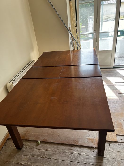 Mesa de madeira sala de jantar extensivel