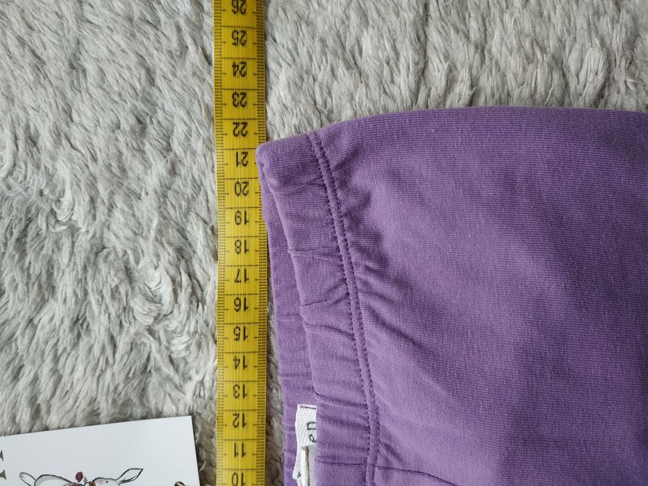 Nowe legginsy z falbankami/fioletowe/koronka/Helen/r.104