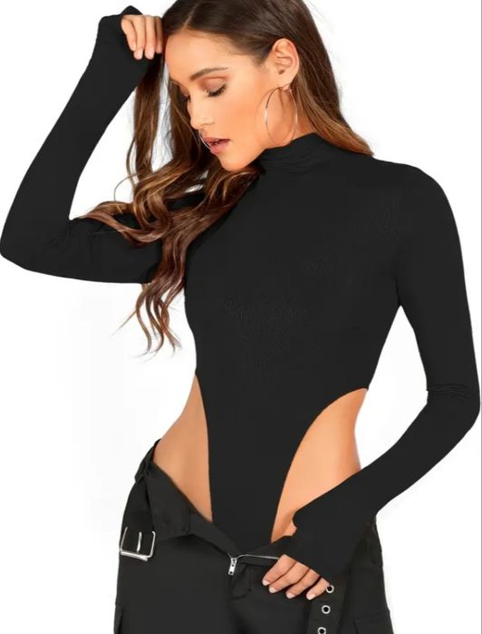 Боді різні лонгслів через пальчик