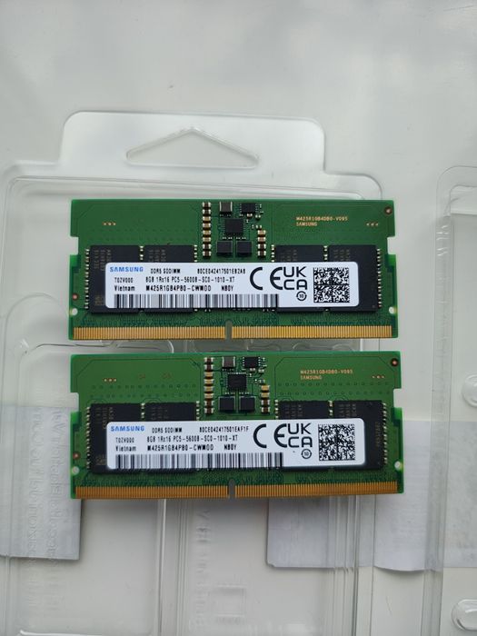 Оперативна пам’ять Samsung 5600 DDR5 SODIMM 16GB (2x8GB)