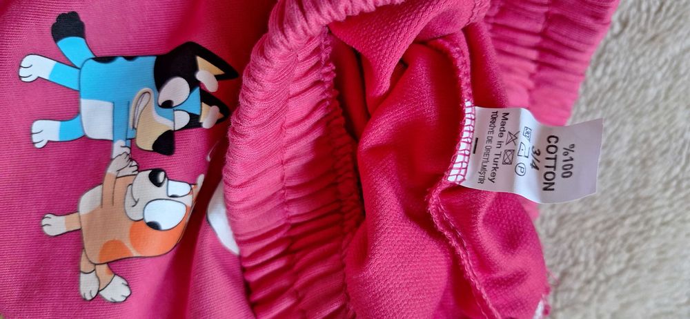 Spodnie 3/4latka Bluey pieski dziewczynka,bawełna, nowe