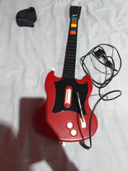 guitar hero guitarra ps2 sg