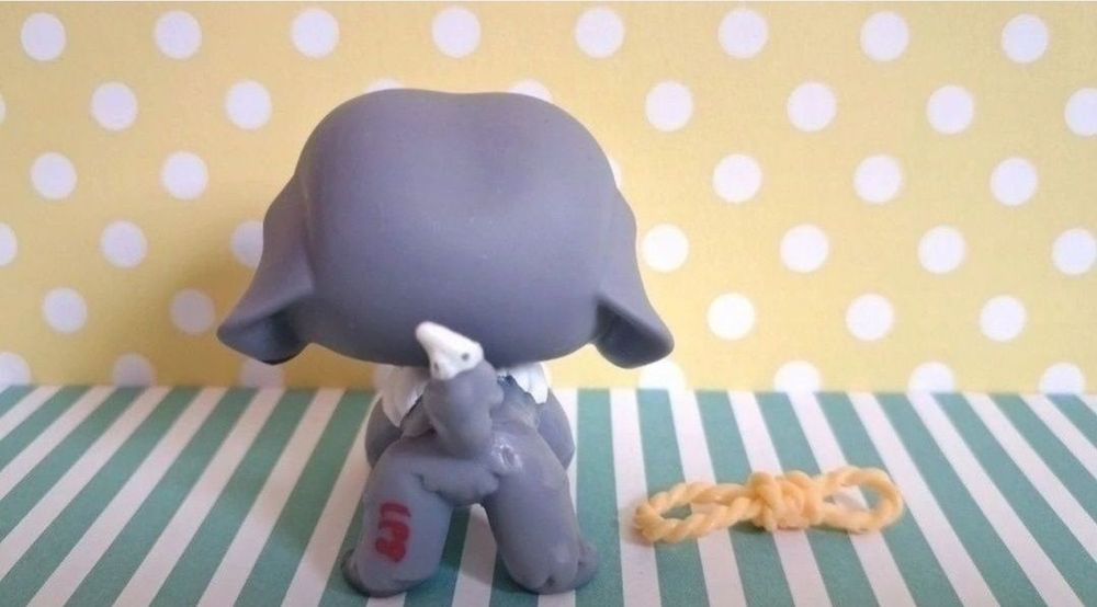 Littlest Pet Shop LPS unikatowy pies Bernardyn #1133