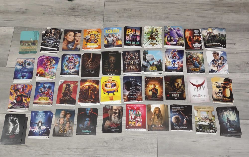 Ulotki karteczki z filmów kinowych kino całość 278