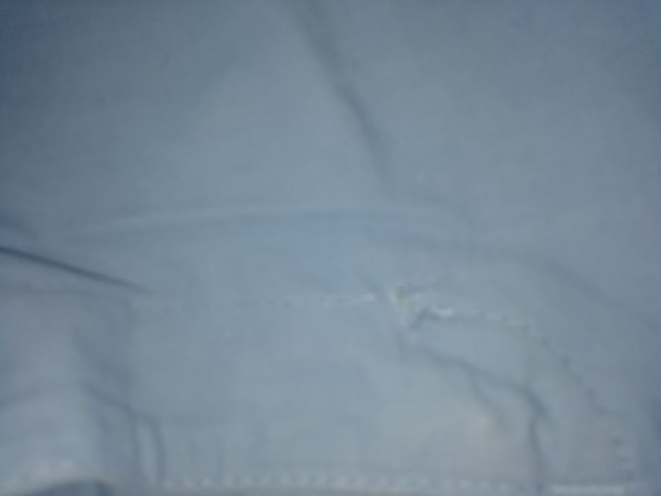 Calças Brilho Azuis Tamanho 36 de Senhora de fecho