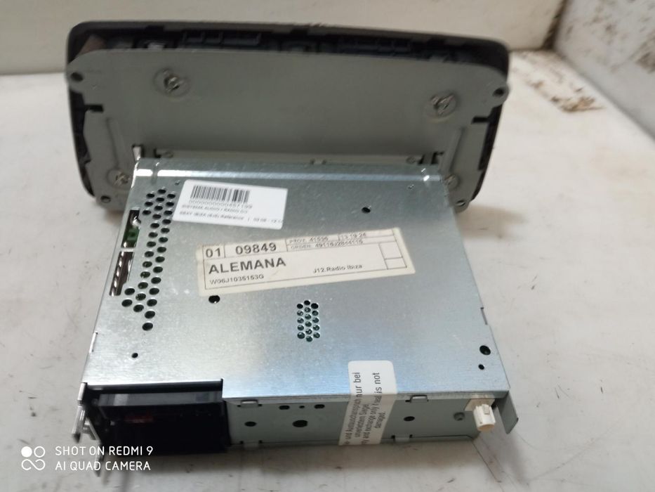 sistema de áudio rádio cd seat ibiza berlina 6J5