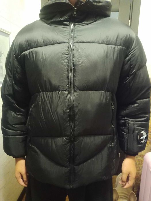 Зимова куртка Palace x C.P Company модель D.D. Shell Puffer Jacket з фірмовою лінзою/годинником