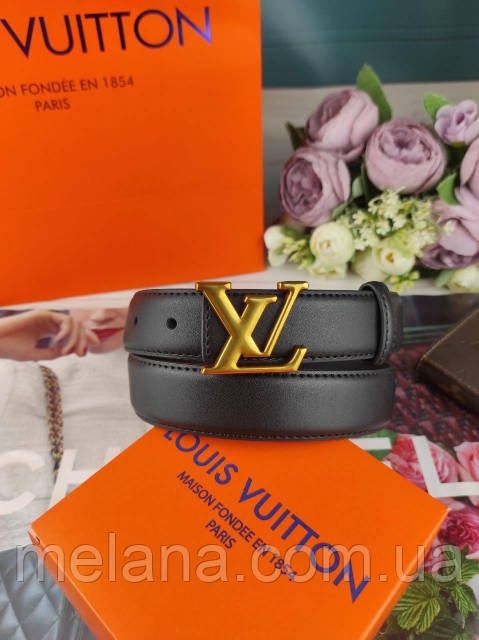 Кожаный женский ремень Louis Vuitton Луи Витон ЛВ жіночий ремінь