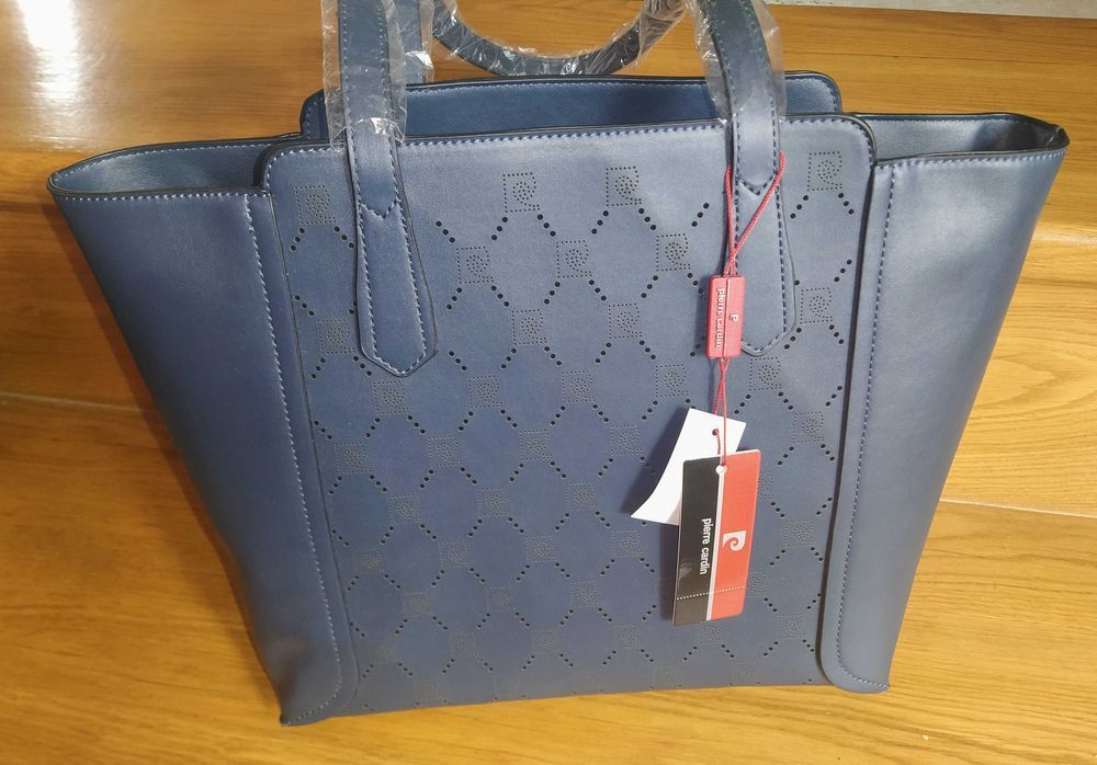 Duża torebka damska A4 Pierre Cardin - NOWA granat