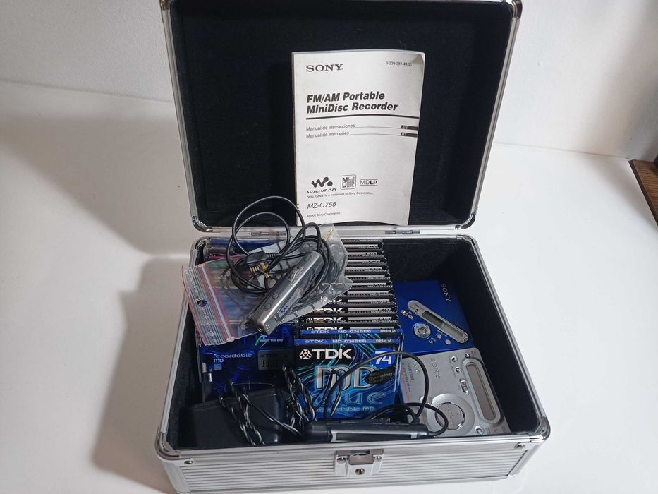 2 Leitor Mini Disc Sony com Radio e Net MD