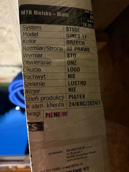 Drzwi zewnętrzne stalowe ST55E KR CENTER