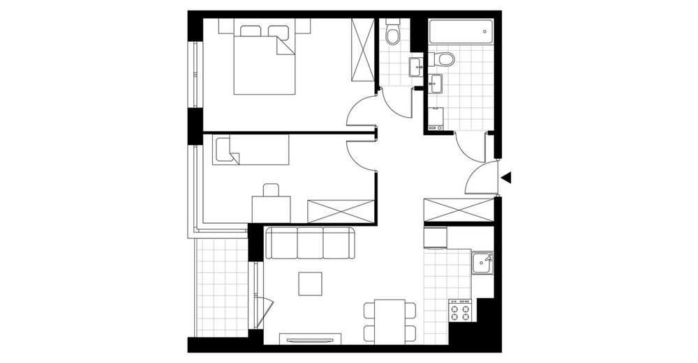 3-pokojowe mieszkanie 57m2 + loggia Bez Prowizji