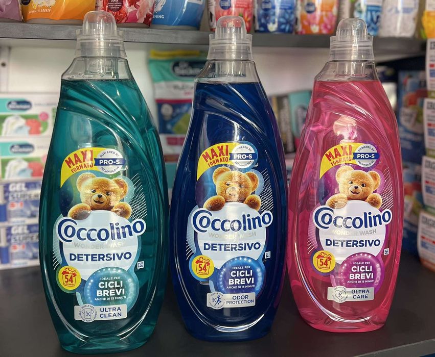 Гель для прання Coccoliono MAXI Ultra Clean 2.16л на 54 прання та 1470мл 37прань (4/ящ)