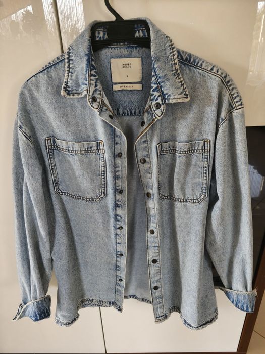 Kurtka jeansowa katana oversize house rozmiar s niebieska jeansowa
