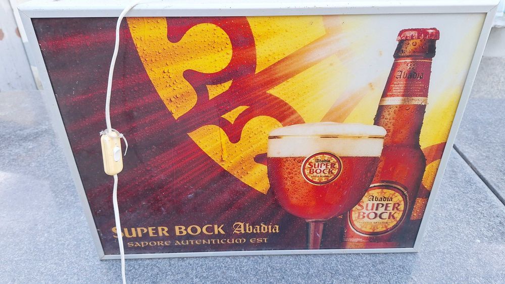 Reclame luminoso super bock abadia