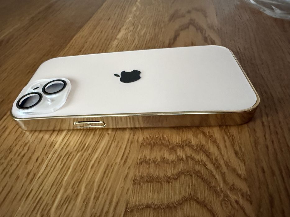 Etui iPhone 15 - kolor złoty / pudrowy róż / ecru - Nowe - Oryginalne