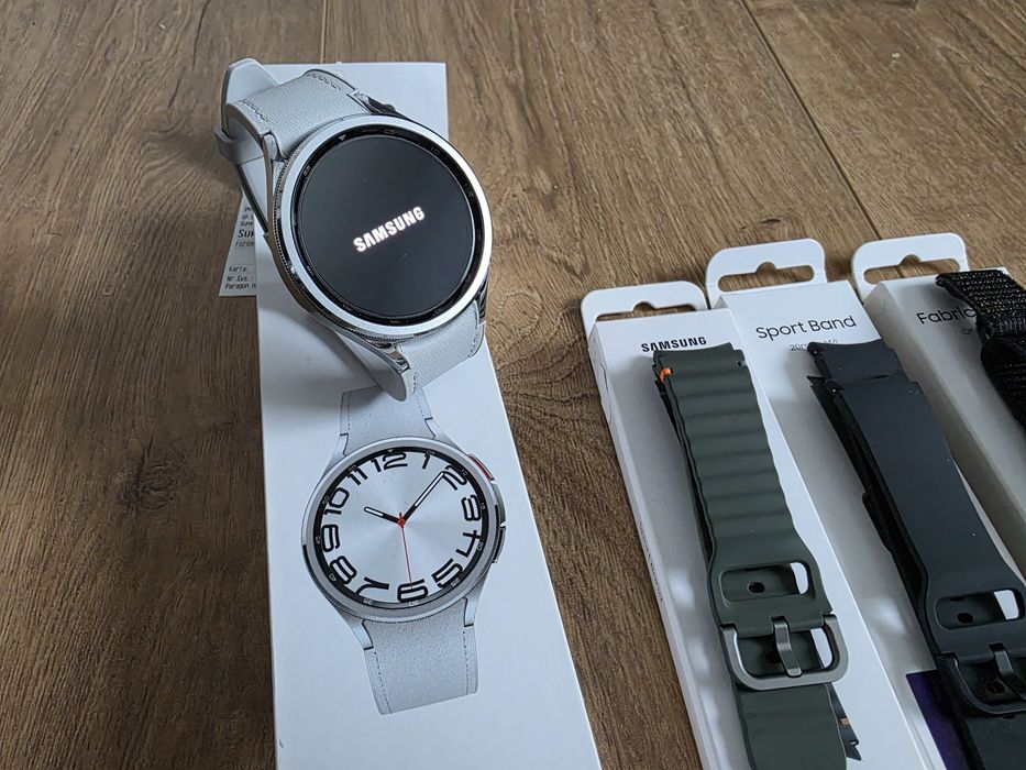 Samsung Galaxy Watch 6 Classic 47mm Silver + 4 paski Gwarancja