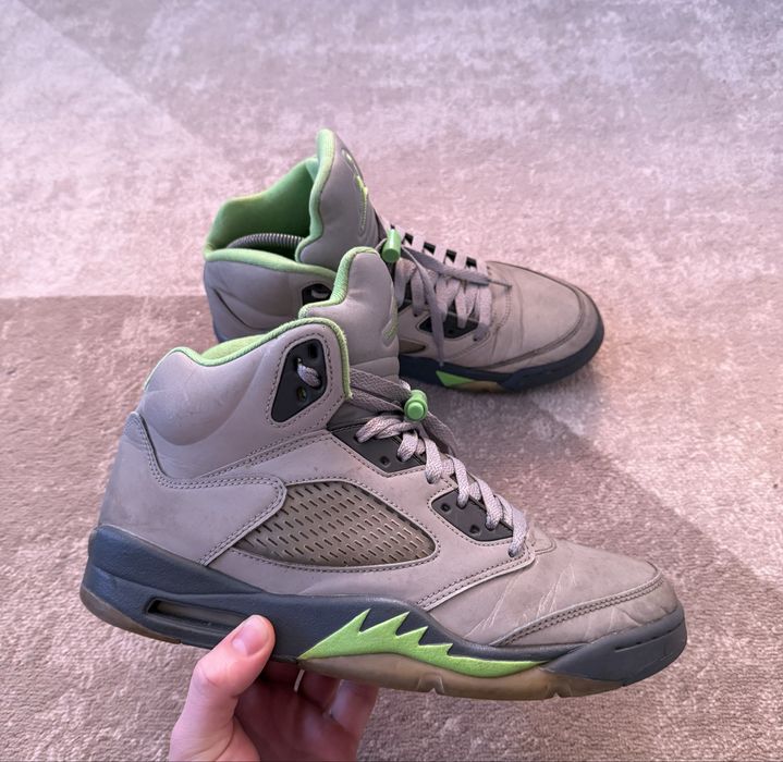 air jordan 5 retro green - купить обувь мужскую - Цена на OLX.ua