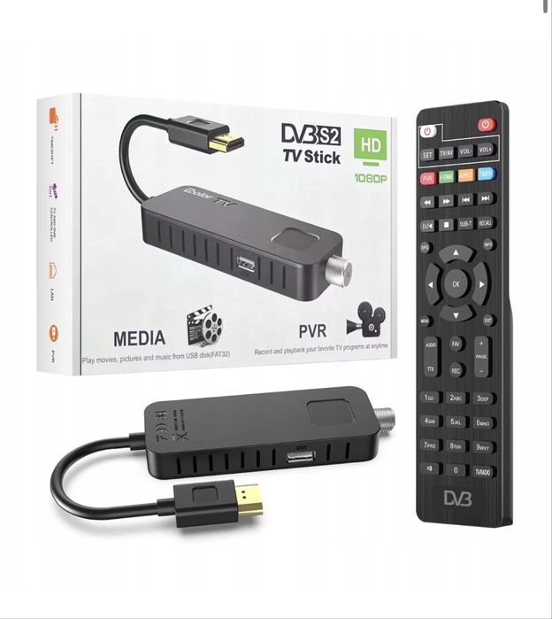 DVB-S2 TV Stick Full HD 1080p z pilotem