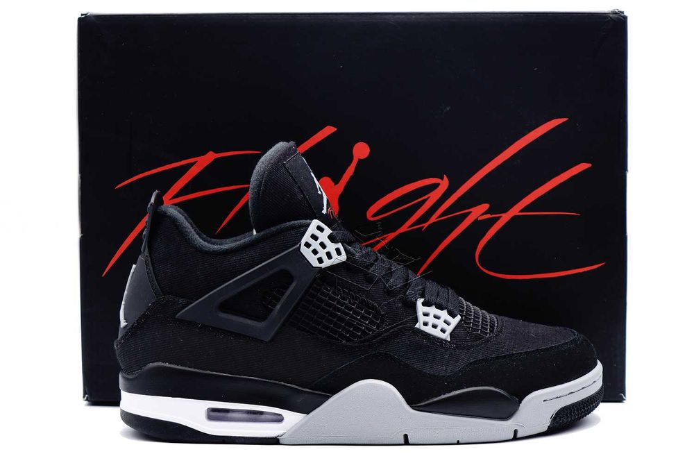 Nike AIR JORDAN 4 Black Canvas – Buty | DH7138–006