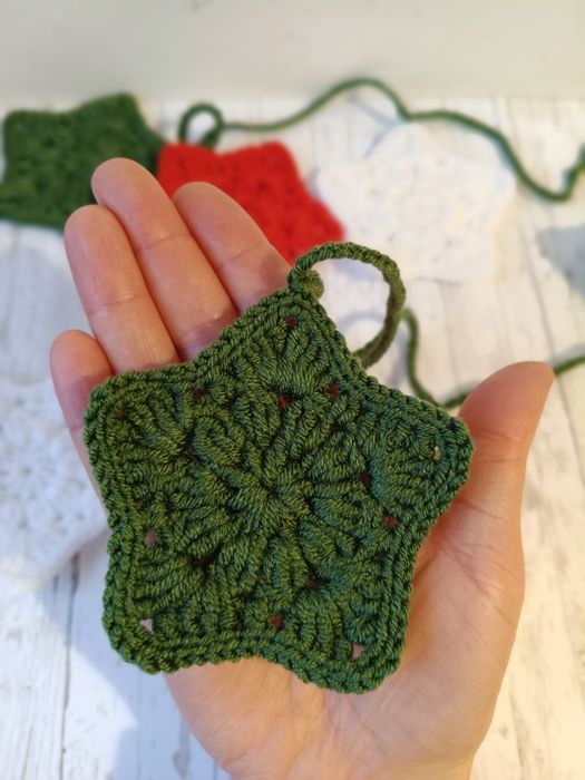 Girlanda świąteczną, girlanda gwiazdki, ozdobą swiateczna