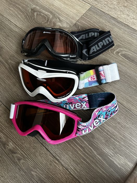 Лижна маска, сноубордична Uvex GreyPink ski,Alpina Bonfire Quattroflex