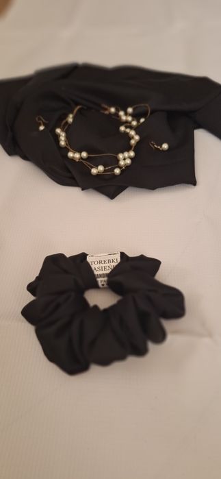 Nowość gumki scrunchies jedwab
