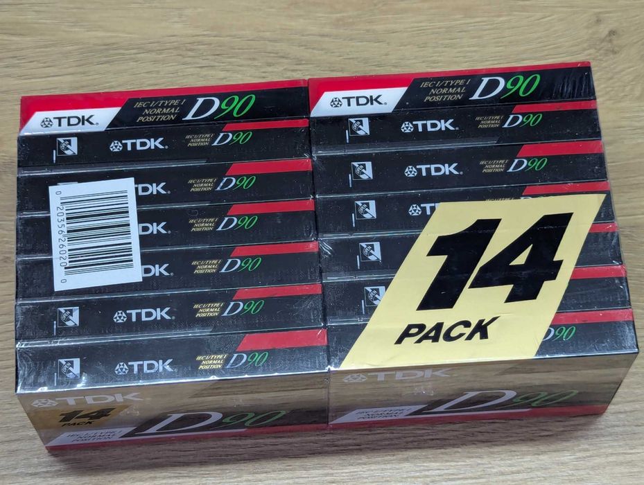 Аудіо касети TDK D90  пак  14 штук аудиокасети