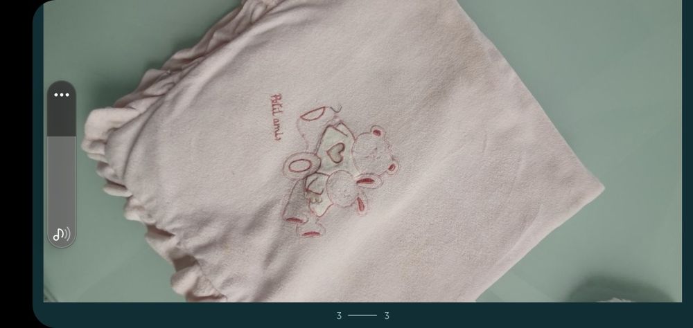 2 Mantas bebé Rosa