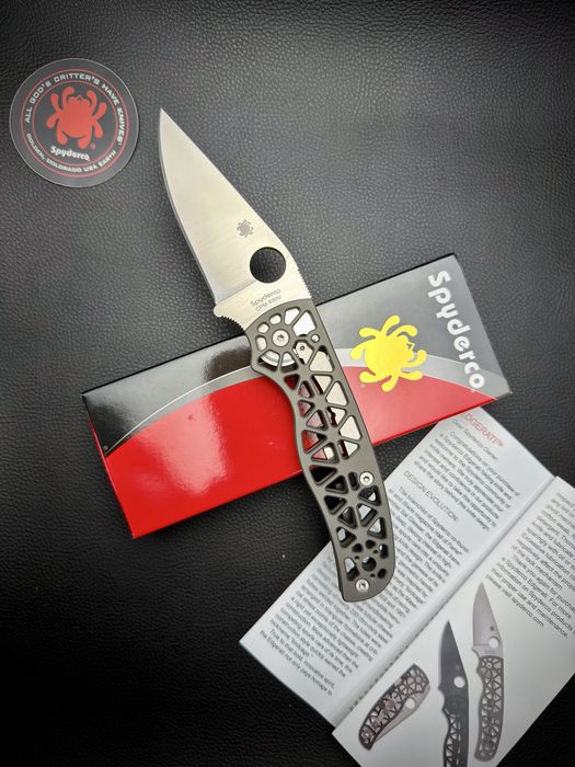 Нож Spyderco Edgerati Aluminum Skeleton Satin S30V