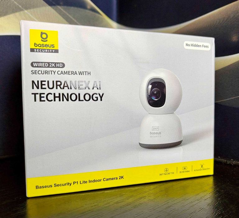 Поворотна Wi Fi камера спостереження Baseus Security P1 Lite 2K IP відеоняня розумний дім