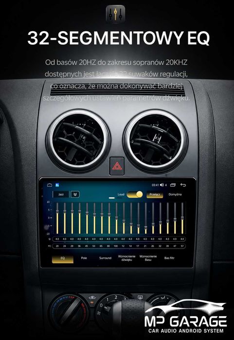 Radio Android Nissan Qashqai J10 4G LTE CarPlay AA Qled Montaż