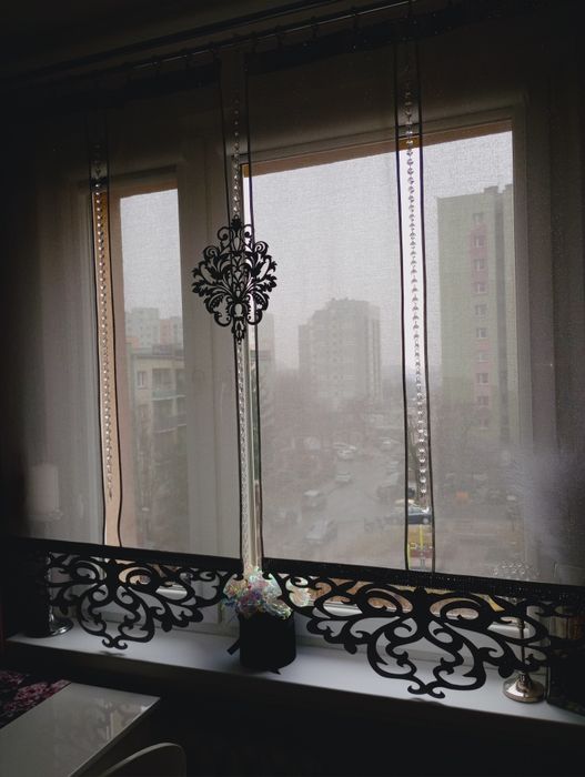 Dwa panele batyst szron / girlanda cyrkonie