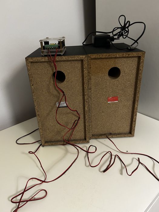 Colunas samsung + amplificador de audio com bluetooth