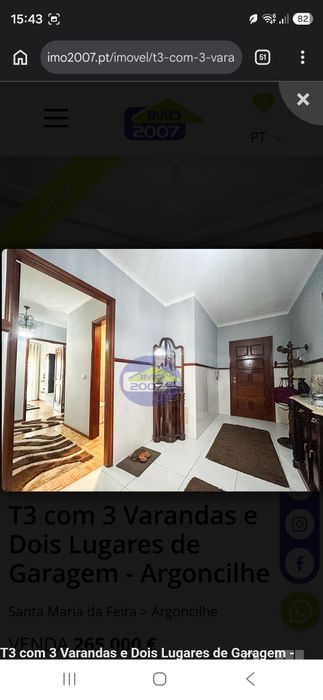 Apartamento t3 picoto