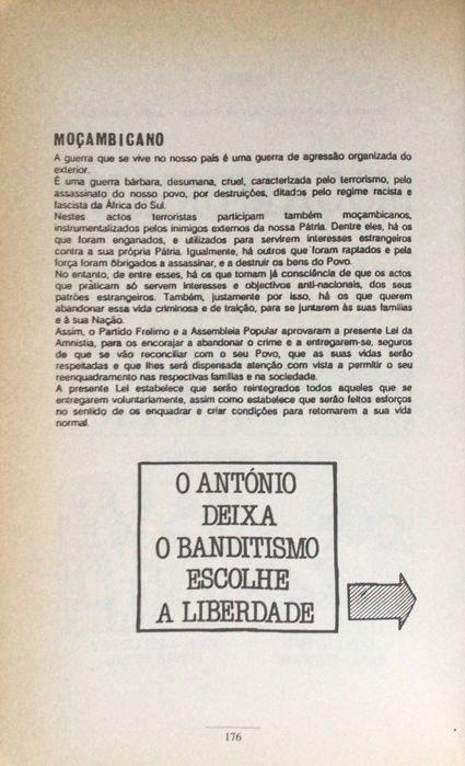 Moçambique - A CAUSA DAS ARMAS, de Christian Geffray - Porto 1991