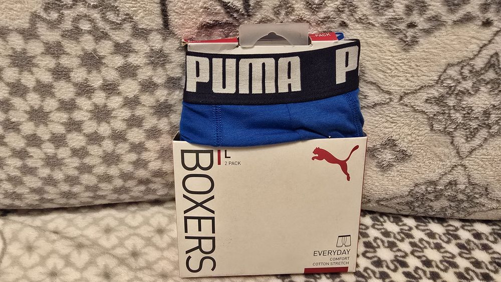 Nowe Orginalne Bokserki 2pack firmy Puma Everyday Comfort w roz L