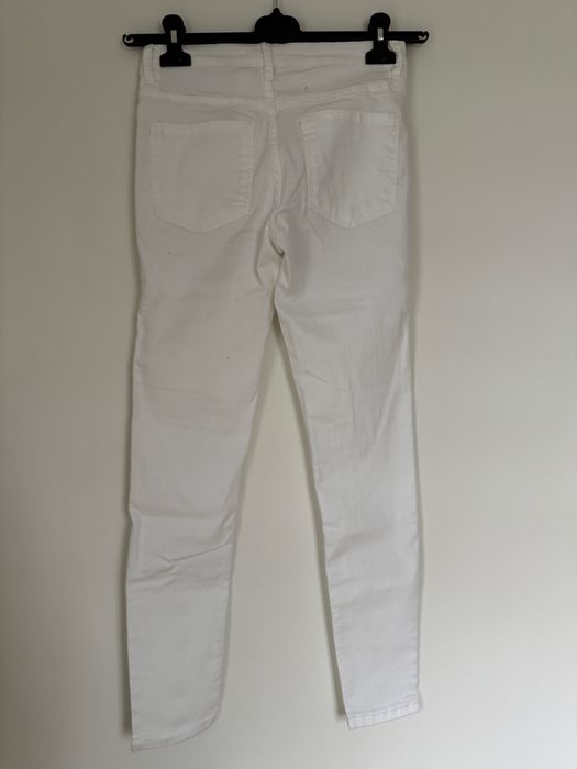 Biale damskie jeansy Sinsay, 38