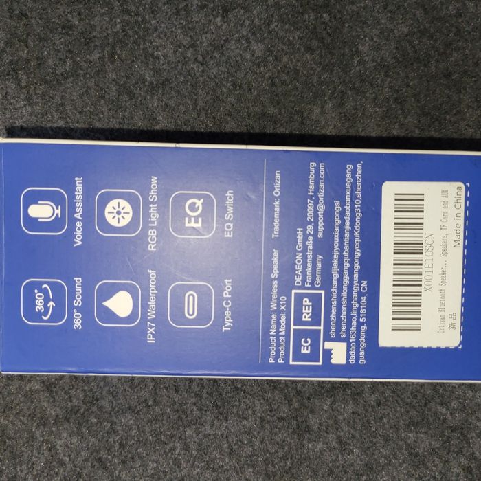 Портативна колонка акустична система Ortizan X10 FirstModel Black