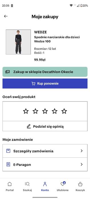 Spodnie narciarskie dziecięce