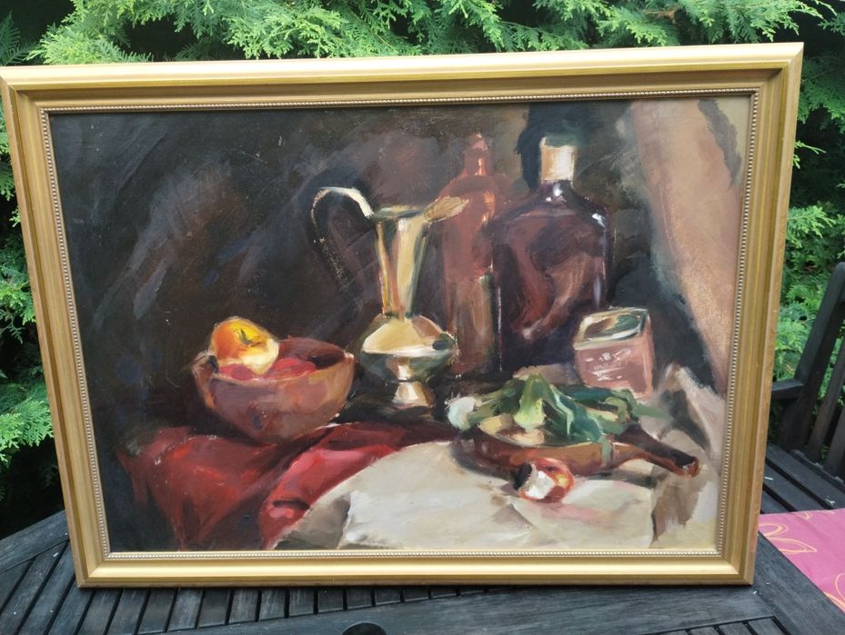 Obraz olejny martwa natura