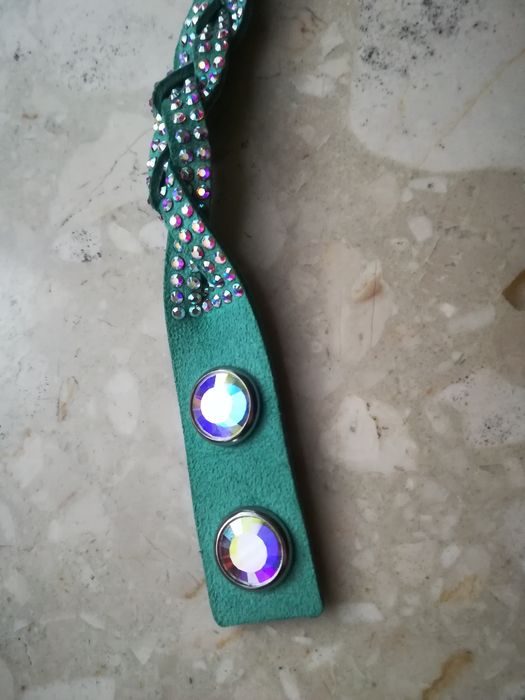 oryginalna piękna bransoletka Slake Swarovski efekt Aurora Borealis